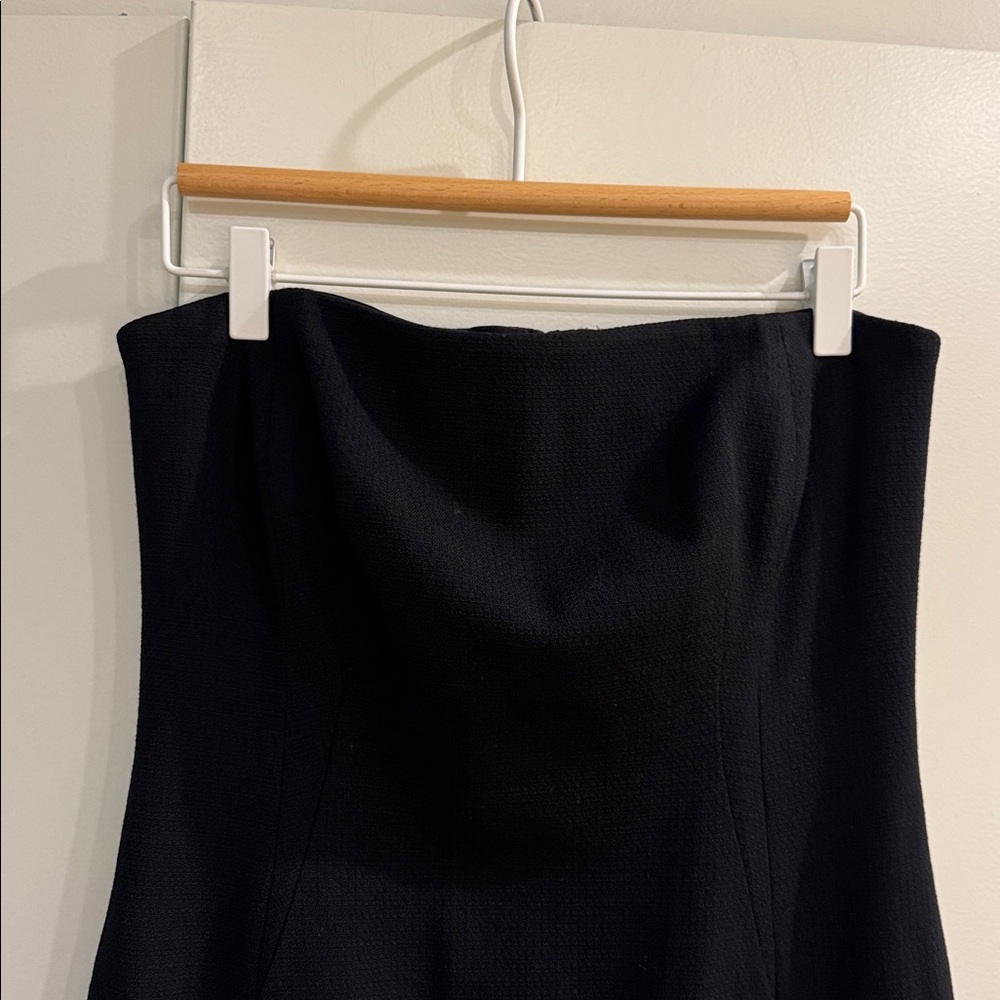 Brooks Brothers 100% Wool Strapless Dress in Black, size 6 - Picture 4 of 8
